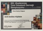 Dr. Dt. Akın Pişiren Diş Hekimi sertifikası