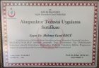 Dr. Mehmet Eşref Özgü Geleneksel ve Tamamlayıcı Tıp sertifikası
