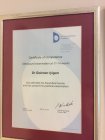 Op. Dr. Gökmen İyigün Kadın Hastalıkları ve Doğum sertifikası