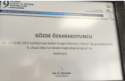 Uzm. Dr. Gözde Ciğerli Özkarakoyuncu Psikiyatri sertifikası