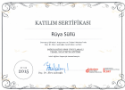 Uzm. Kl. Psk. Rüya Süllü Psikoloji sertifikası