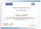 Op. Dr. Mehmet Yavuz Çapan Genel Cerrahi sertifikası