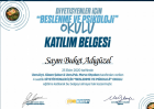 Dyt. Buket Adıgüzel Diyetisyen sertifikası