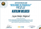 Dyt. Buket Adıgüzel Avcı Diyetisyen sertifikası