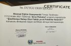 Uzm. Kl. Psk. Duygu Dervişoğlu Psikoloji sertifikası