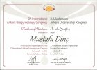 Op. Dr. Mustafa Dinç Kadın Hastalıkları ve Doğum sertifikası