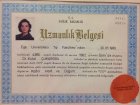 Op. Dr. Külal Çukurova Kadın Hastalıkları ve Doğum sertifikası