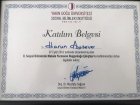 Uzm. Psk. Harun Aysever Psikoloji sertifikası