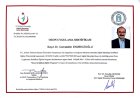 Dr. Cemalettin Ekmekcioğlu Geleneksel ve Tamamlayıcı Tıp sertifikası