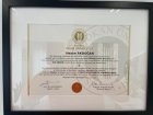 Dt. Hasan Akdoğan Diş Hekimi sertifikası