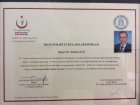 Dr. Adnan Atlı Medikal Estetik Tıp Doktoru sertifikası