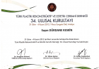 Op. Dr. Dürdane Keskin Plastik Rekonstrüktif ve Estetik Cerrahi sertifikası