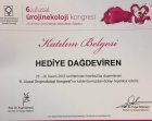 Dr. Öğr. Üyesi Hediye Dağdeviren Kadın Hastalıkları ve Doğum sertifikası