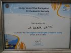 Prof. Dr. M. Özgür Sayın Diş Hekimi sertifikası