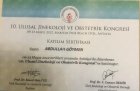Op. Dr. Abdullah Göymen Kadın Hastalıkları ve Doğum sertifikası