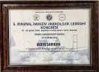 Op. Dr. Merve SARIKAYA ERASLAN Kadın Hastalıkları ve Doğum sertifikası