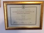 Prof. Dr. Onur KONUK Göz Hastalıkları sertifikası