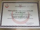 Uzm. Psk. Yaşam Yanardağ Çelik Psikoloji sertifikası