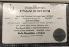 Op. Dr. Ceren Gölbaşı Kadın Hastalıkları ve Doğum sertifikası