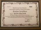 Uzm. Psk. Selin Gökçadır Psikoloji sertifikası