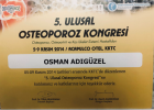 Uzm. Dr. Osman Adıgüzel Fiziksel Tıp ve Rehabilitasyon sertifikası