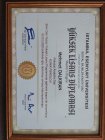 Uzm. Kl. Psk. Mehmet Dalkıran Psikoloji sertifikası