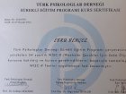 Uzm. Kl. Psk. Ebru Behçel Psikoloji sertifikası