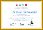 Uzm. Dr. Şerafettin Saraçoğlu Dermatoloji sertifikası