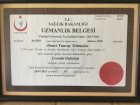 Prof. Dr. Tuncay Yılmazlar Genel Cerrahi sertifikası