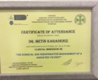 Op. Dr. Metin Karadeniz Genel Cerrahi sertifikası