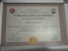 Op. Dr. Neşe Erten Göz Hastalıkları sertifikası
