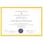 Dyt. Yusuf Kenan Özkaraman Diyetisyen sertifikası