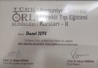 Op. Dr. Davut Tepe Kulak Burun Boğaz hastalıkları - KBB sertifikası