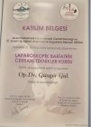 Op. Dr. Güngör Gül Genel Cerrahi sertifikası