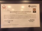 Uzm. Dr. Muzaffer Öztosun Geleneksel ve Tamamlayıcı Tıp sertifikası