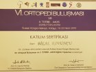 Op. Dr. Bilal Koyuncu Ortopedi ve Travmatoloji sertifikası