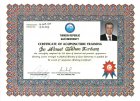 Dr. Ahmet Gökhan Kırtunç Anestezi ve Reanimasyon sertifikası