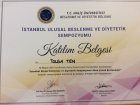 Dyt. Tolga Ten Diyetisyen sertifikası