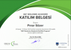Uzm. Dyt. Pınar Sözer Diyetisyen sertifikası