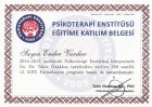 Uzm.Dr. Ender Vardar Psikoloji sertifikası