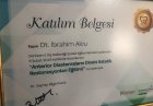 Dt. İbrahim Alcu Diş Hekimi sertifikası