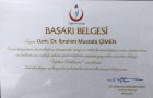 Op. Dr. İbrahim Mustafa Çimen Ortopedi ve Travmatoloji sertifikası