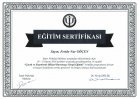 Uzm. Psk. Feride Nur Göçen Psikoloji sertifikası