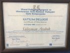 Uzm. Dr. M. Süleyman Atabek Çocuk ve Ergen Psikiyatristi sertifikası