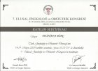 Op. Dr. Mustafa Dinç Kadın Hastalıkları ve Doğum sertifikası