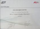 Dt. Erdoğan Ertek Diş Hekimi sertifikası