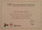 Uzm. Kl. Psk. Asiye Nur Nihan Yurdakul Psikoloji sertifikası