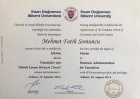 Uzm. Dr. M.Fatih Somuncu Medikal Estetik Tıp Doktoru sertifikası