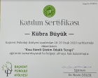 Uzman Aile Danışmanı Kübra Büyük Aydoğdu Aile Danışmanı sertifikası