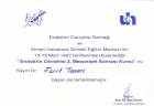 Prof. Dr. Ferit Taneri Genel Cerrahi sertifikası